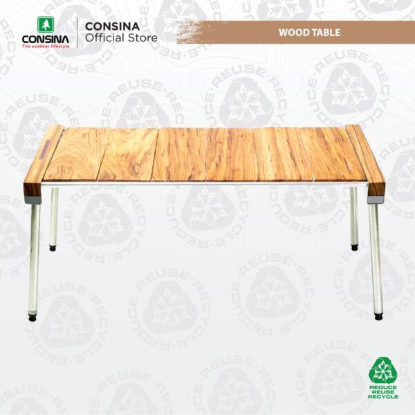 CONSINA MEJA CAMPING KAYU LIPAT OUTDOOR CAMPER VAN
