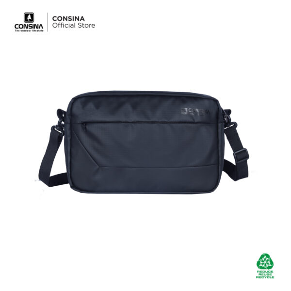 Consina Wristlet Tas Selempang Sling Bag Hand Clutch Urban | Black on Black Edition