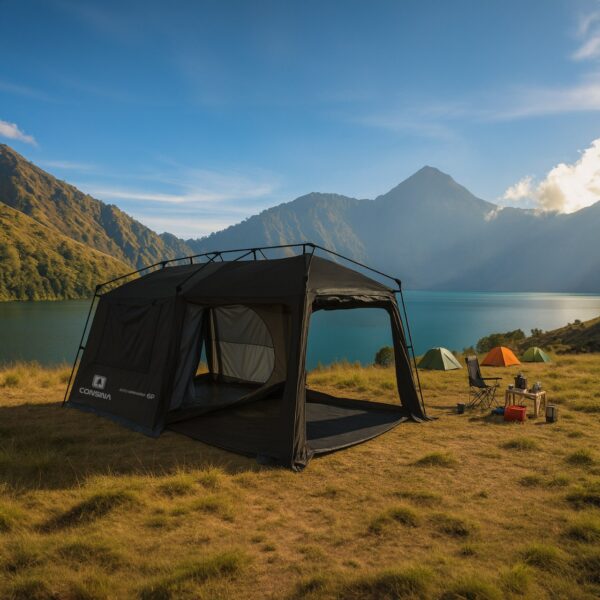 Consina Auto Springfield 6P Fresh & Black Auto Tent 30 seconds | Tenda 6 Orang Outdoor Gunung Camping