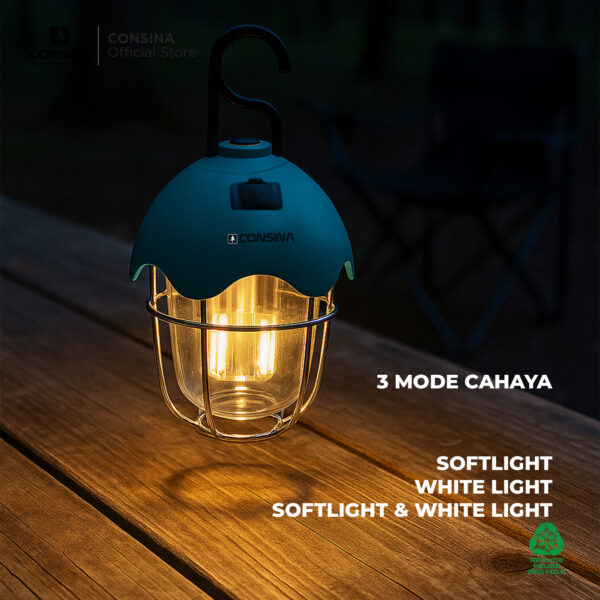 Consina Lantern Y19  Lampu Tenda Camping Outdoor Hiking Gunung Mancing Rechargeable