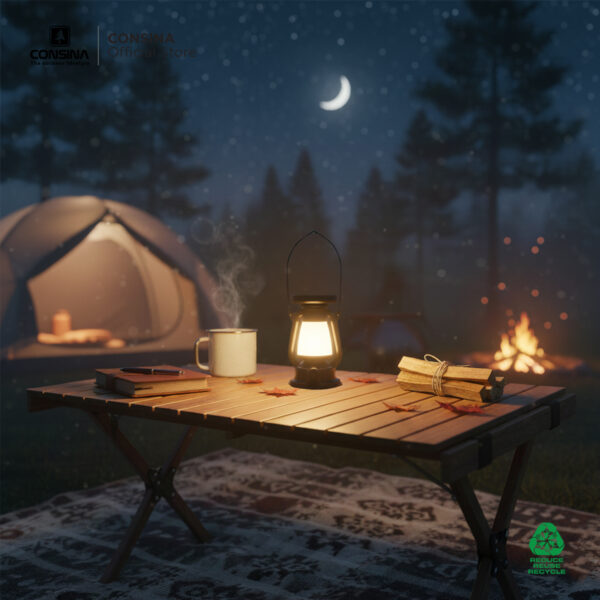 Consina Camping Light Retro 004  Lampu Tenda Outdoor Hiking Gunung Mancing Rechargeable