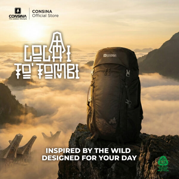Consina Lolai To Tombi Backpack Ransel | Outdoor Gunung Travel Hiking Urban