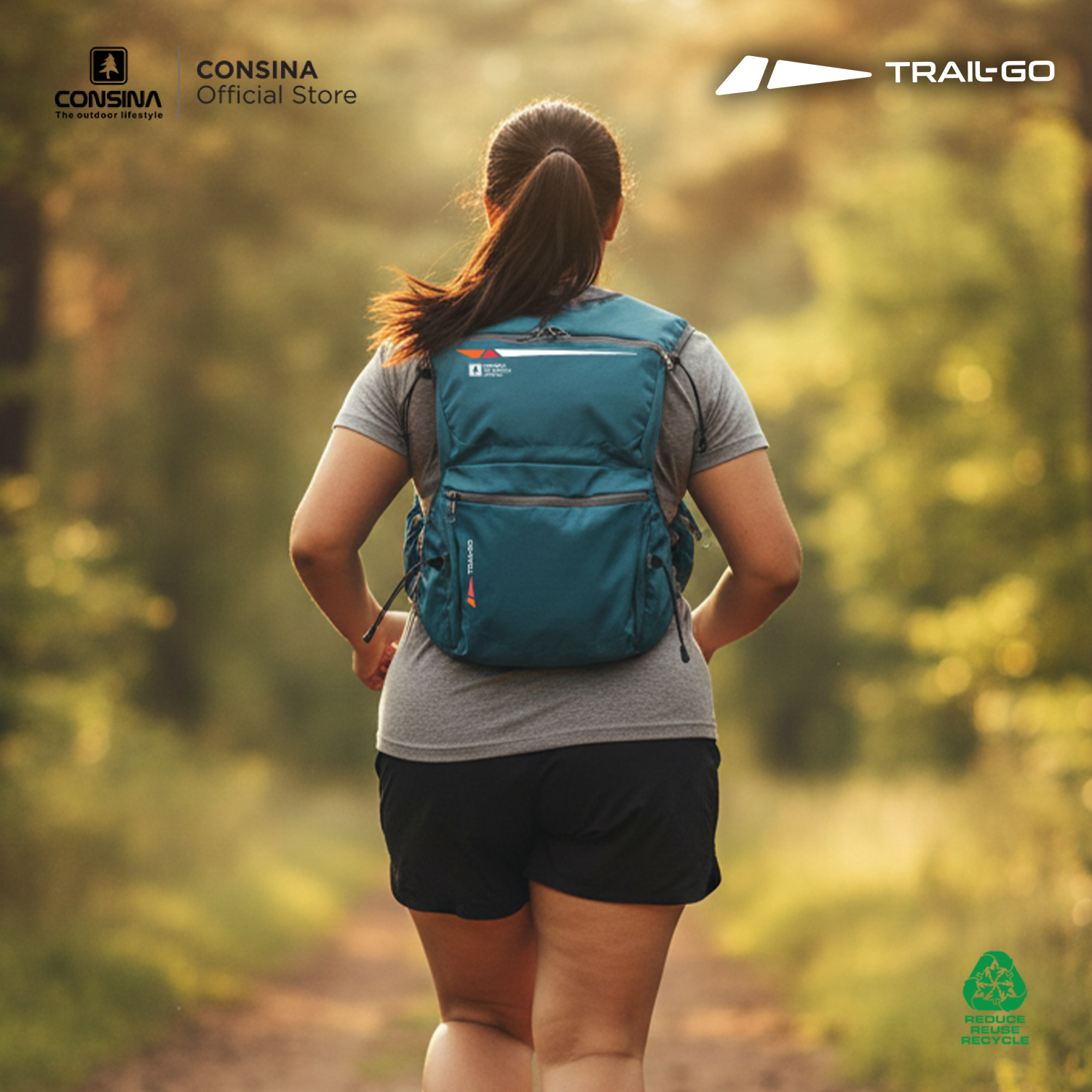 Consina Trail Go Running Vest Rompi Lari | Outdoor Gunung Trail Run Hiking Bike 